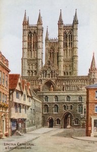 Cathédrale de Lincoln et Exchequer Gate
