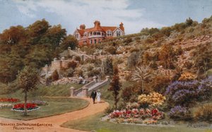 Terrasses, jardins du pavillon de Spa, Felixstowe