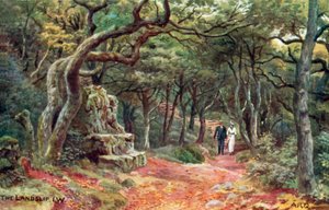 Le glissement de terrain, Île de Wight - Alfred Robert Quinton
