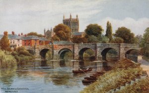 Pont de Wye et cathédrale, Hereford