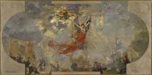Esquisse pour le Petit Palais, galerie sud : Apothéose (plafond central), entre 1906 et 1913