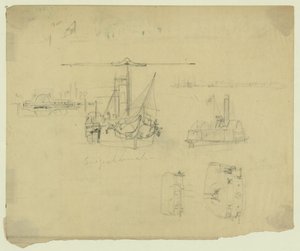 Cinq vues de la Susquehannah et du Cérès