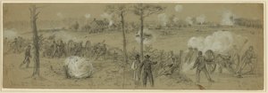 Position du 2 juin près de Cold Harbor - tranchées de fusiliers à l