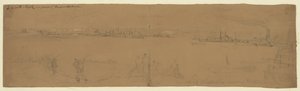 Transports à Alexandrie en train de retirer des troupes - Alfred Rudolph Waud