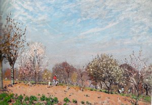 Pommiers en fleurs à Louveciennes - Alfred Sisley