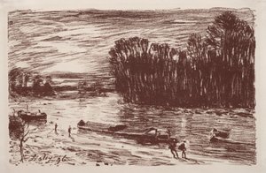 Bords du Loing, près de Saint-Mammès, 1896 - Alfred Sisley