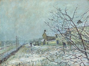 Première neige à Veneux-Nadon