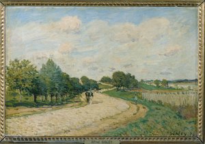 La route de Mantes … - Alfred Sisley