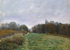 Paysage près de Louveciennes - Alfred Sisley