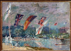 Régate à Molesey, Angleterre - Alfred Sisley