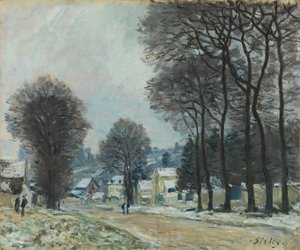 Neige à Louveciennes, vers 1874
