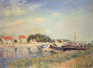 Les rives du Loing à Saint-Mammès, 1885