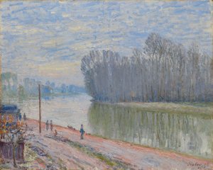 Canal du Loing, effet du matin, 1896 - Alfred Sisley