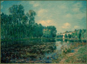 Tournant du Loing en été