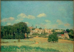 Vue de Marly-le-Roi, effet de Soleil