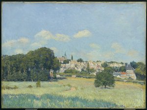 Vue de Marly-le-Roi, effet de soleil, 1876