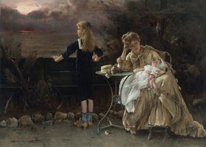 Mère et ses enfants, 1883
