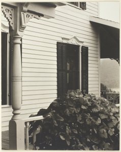 Maison et feuilles de vigne - Alfred Stieglitz