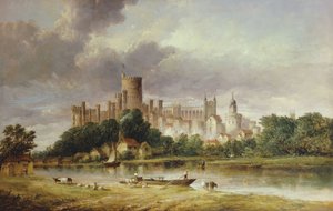 Vue du château de Windsor depuis les prés de Brocas, 1856