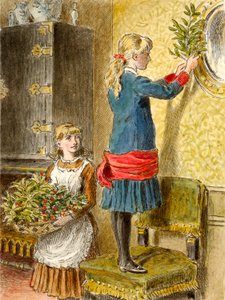 Décoration de Noël, pub. 1854 - Alfred W Cooper