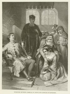 Entrevue entre Isabelle de Croye et Charles de Bourgogne - Alfred W. Elmore