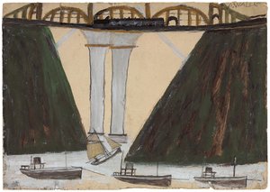 Pont de Saltash, vers 1930 - Alfred Wallis