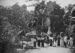 Un village de jungle, vers 1890