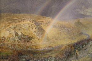 Un arc-en-ciel de novembre, vallée de Dolwyddelan, 11 novembre 1866, 13h