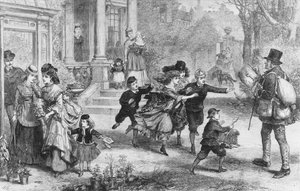 Saint-Valentin, "Oh! Voici le facteur!" (gravure)