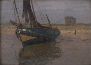 Bateau de pêche à la côte belge