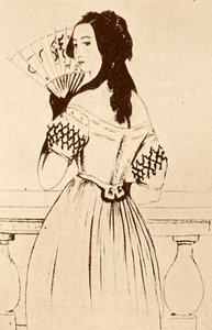 George Sand (dessin) - Alfred de Musset
