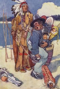 Infirmière aux papooses! (lithographie en couleur) - Alice Bolingbroke (after) Woodward