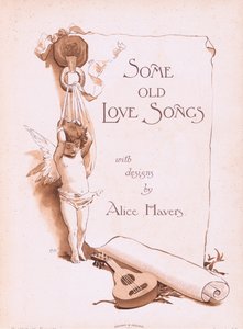 Page de titre, de Some Old Love Songs publié par Hildesheimer & Faulkner, 1892