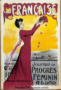 Affiche de « La française », journal du progrès des femmes