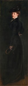 Anita prête pour une balade, vers 1896 - Alice Pike Barney