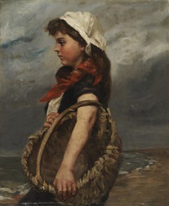Fille avec panier, vers 1888