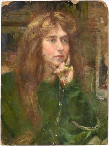 Natalie avec collier, vers 1900 - Alice Pike Barney