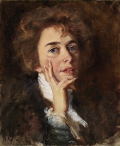 Autoportrait avec jabot, 1896