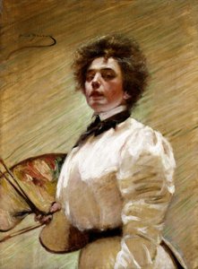 Autoportrait avec palette, ca. 1906