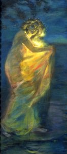 Femme vêtue de soleil
