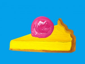 Une tarte pop art aux couleurs vives - Alice Straker