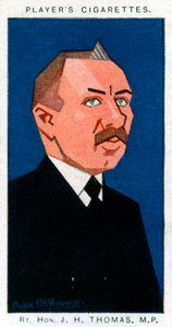 James Henry Thomas, syndicaliste et homme politique britannique, 1926