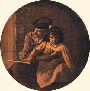 Portrait de Domenico Morelli et de son petit-enfant