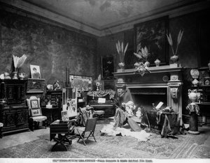 Atelier du peintre Tito Conti à Florence, Piazza Donatello - Fratelli Alinari