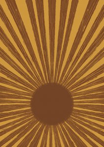 Retro Golden Sunburst - Aliya Putrus