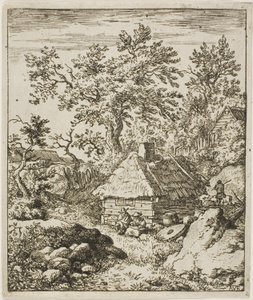 Paysage avec une meule de pierre - Allaert van Everdingen