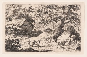 Le chalet en ruine - Allaert van Everdingen
