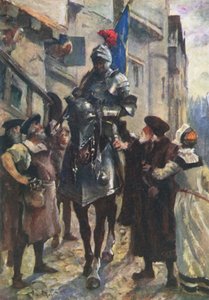 Un messager de Flodden apportant la mauvaise nouvelle à Édimbourg