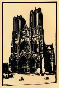 Cathédrale de Reims, 1914, 1918 - Allan Douglass Mainds