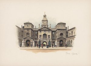 Londres familier : Horse Guards - Allan F. Barraud